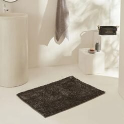 Karaca Home Jules Pasta Bathroom Mat 60x90 cm - Anthracite, 200.22.11.0494
