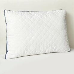 Alternative view of Karaca Home Air-Conditioned Quilted Pillow Protector 50x70 cm - White and Blue Frame Design, 200.22.14.0275