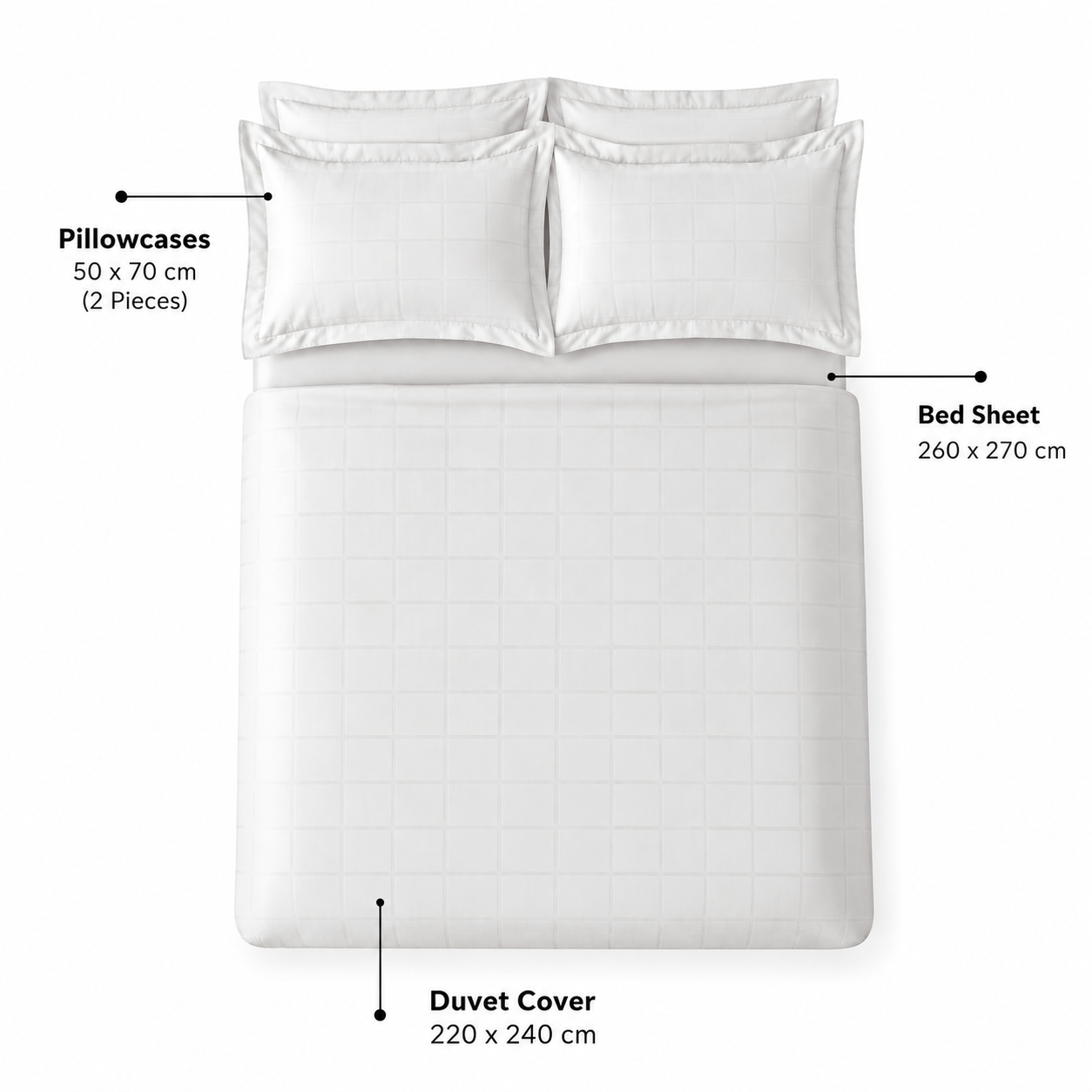 Karaca Home Royale King Size Duvet Cover Set 220 × 240 cm – White, 8680214392195 5 Karaca Home Royale King Size Duvet Cover Set 220 × 240 cm – White, 8680214392195 - Image 5