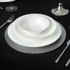 Alternative view of Karaca Home Premium Round Placemat 33 cm - Silver, 300.22.02.0253