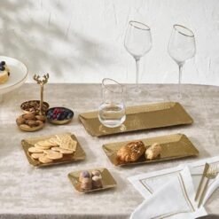 Alternative view of Karaca Home Loren Gold Decorative Tray 25x12 cm, 300.23.01.0037