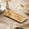 Karaca Home New Year Loren Decorative Tray 33 x 15 cm – Gold, 300.23.01.0038 7 300.23.01.0038 1