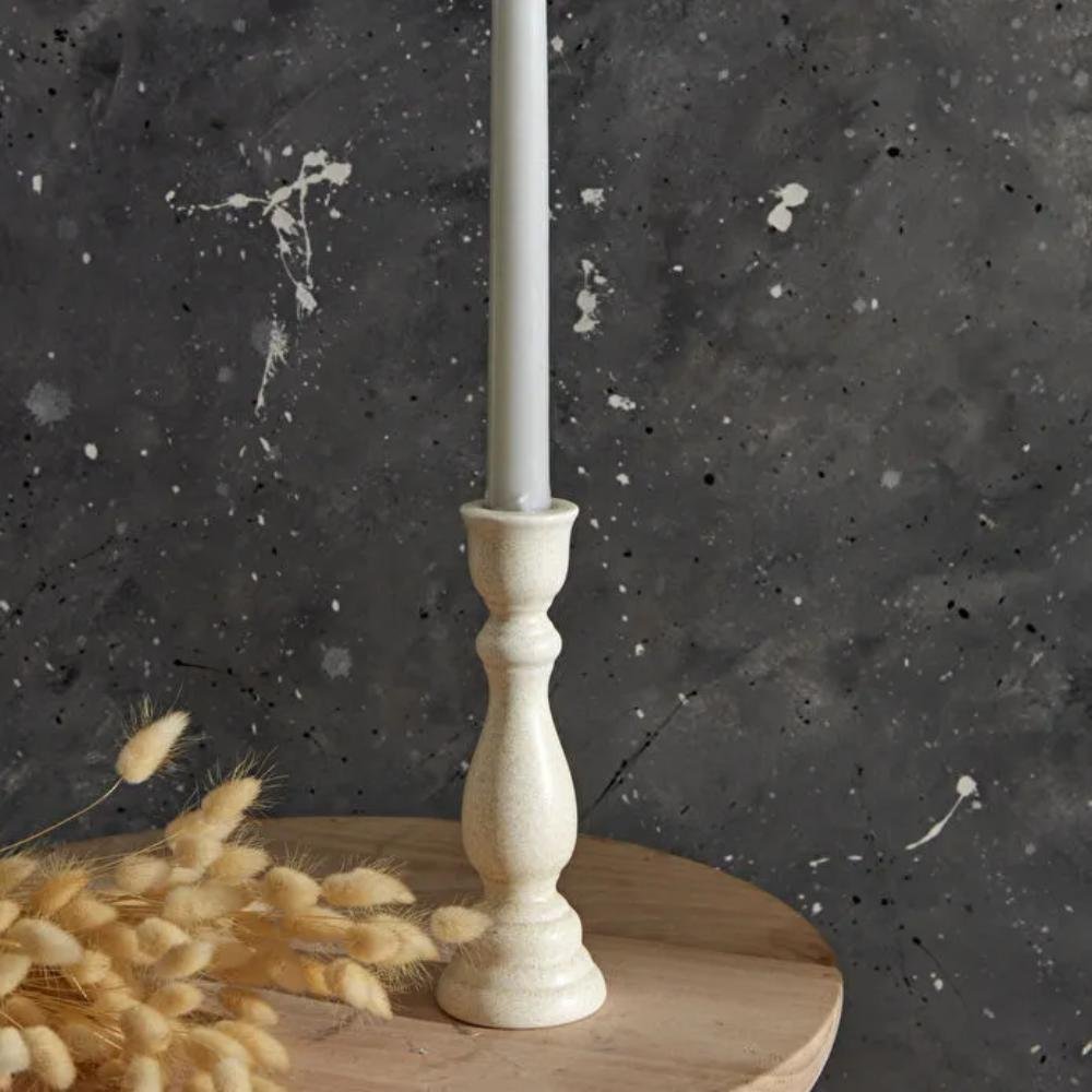 Karaca Home Vonda Candlestick 16.8 cm - Natural Tone, 300.23.01.0522