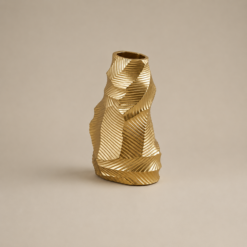 Alternative view of Karaca Home Lana Gold Textured Vase 20 cm, 8680214387498