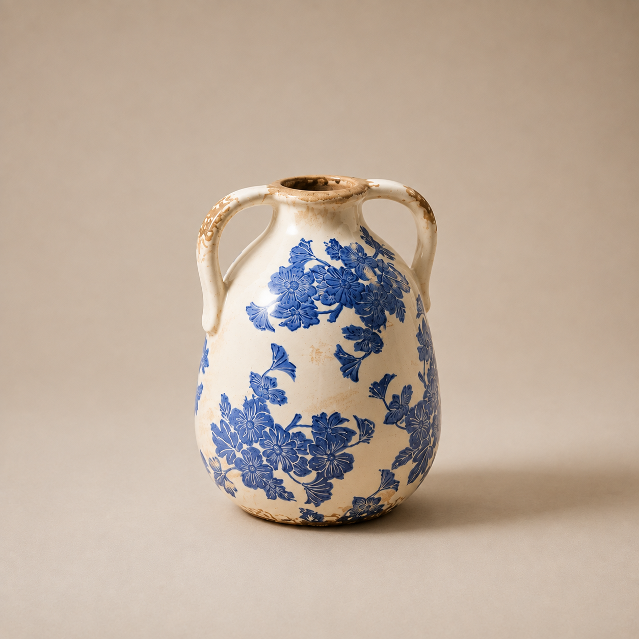 Karaca Home Mariner Two-Arm Decorative Vase 17.5 cm, 8683650375005 4 Karaca Home Mariner Two-Arm Decorative Vase 17.5 cm, 8683650375005 - Image 4