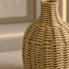 Karaca Home Boho Style Natural Wicker Vase, 153.09.01.7033 - Image 2