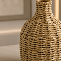 Alternative view of Karaca Home Boho Style Natural Wicker Vase, 153.09.01.7033