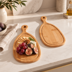 Karaca Havin 2-Piece Bamboo Cutting & Serving Board Set, 153.09.01.7591