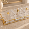 Karaca Maria 3-Piece Decorative Serving Bowls Set with Lids and Tray , 8683650346760 - Image 2