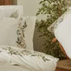 Karaca Home Nancy 100% Cotton Embroidered Double Duvet Cover Set – White & Green Floral Elegance, 200.22.01.0092 10 8680214318065 1