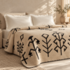 Karaca Home Sara Double Cotton Blanket 200 × 220 cm – Black/Beige, 8680214361702 - Image 6