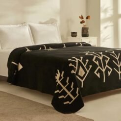 Alternative view of Karaca Home Sara Single Cotton Blanket 150x200 cm - Black/Beige, 8680214361719