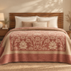 Karaca Home Flara Double Cotton Blanket 200 × 220 cm – Terracotta, 8680214361757