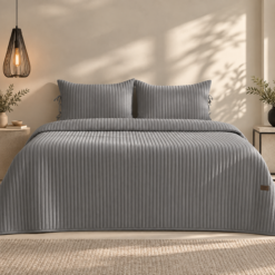 Karaca Home Elie Powder Pink Double Bedspread Set 230 × 240 cm – 2 Pillowcases Included, 8680214364253