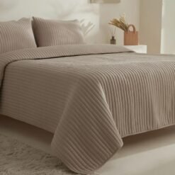 Alternative view of Karaca Home Elie Beige Double Bedspread Set 230x240 cm - 2 Pillowcases Included, 8680214364260