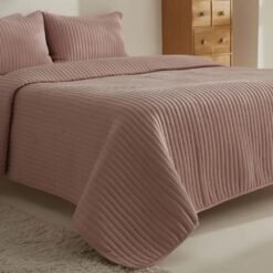 Alternative view of Karaca Home Elie Powder Pink Double Bedspread Set 230x240 cm - 2 Pillowcases Included, 8680214364673