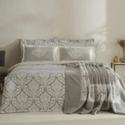 Karaca Home Timeless 8-Piece Bridal Set 200x220 cm - Grey, 8680214365182