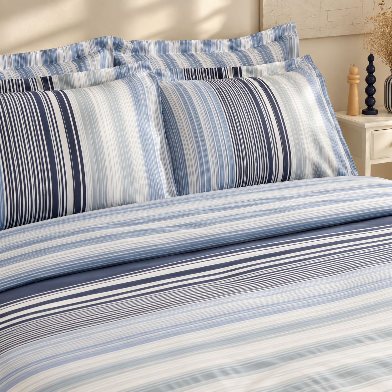 Karaca Home Nolan 100% Cotton Double Duvet Cover Set 200 × 220 cm, 8680214366592 2 Karaca Home Nolan 100% Cotton Double Duvet Cover Set 200 × 220 cm, 8680214366592 - Image 2