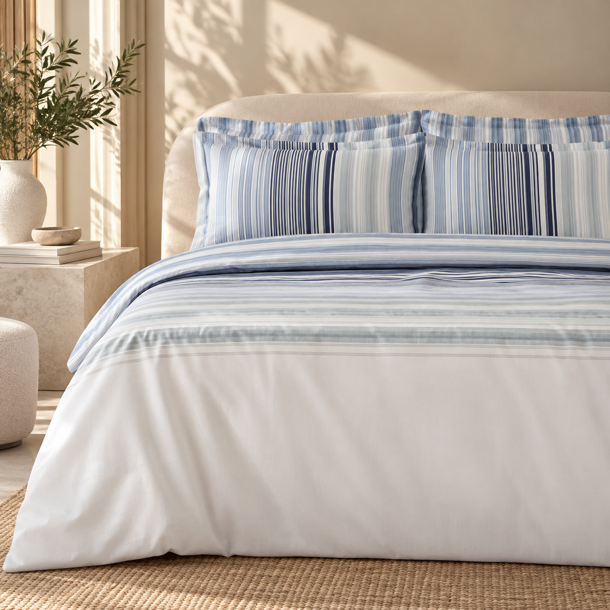 Karaca Home Nolan 100% Cotton Double Duvet Cover Set 200 × 220 cm, 8680214366592 1 Karaca Home Nolan 100% Cotton Double Duvet Cover Set 200 × 220 cm, 8680214366592