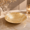 Karaca Home Dina Decorative Plate 40 cm - Gold, 8680214386842
