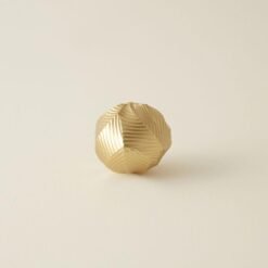 Alternative view of Karaca Home Lana Decorative Object - 11x11 cm | Gold Geometric Orb, 8680214387351