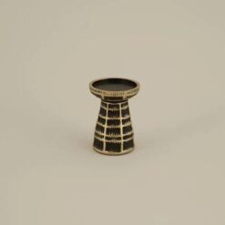 Alternative view of Karaca Home Felicie Candle Holder 12 cm - Black/Gold, 8680214387566