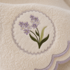 Alternative view of Karaca Home Lavender 2-Piece Embroidered Hand and Face Towel Set, 8680214389171