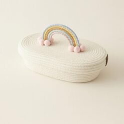 Alternative view of Karaca Home Rainbow Handled Woven Storage Box 26x14 cm, 8680214389409