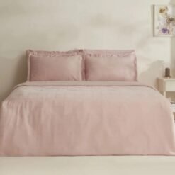 Karaca Home Royale King Size Duvet Cover Set 220x240 cm - Powder Pink, 8680214391433
