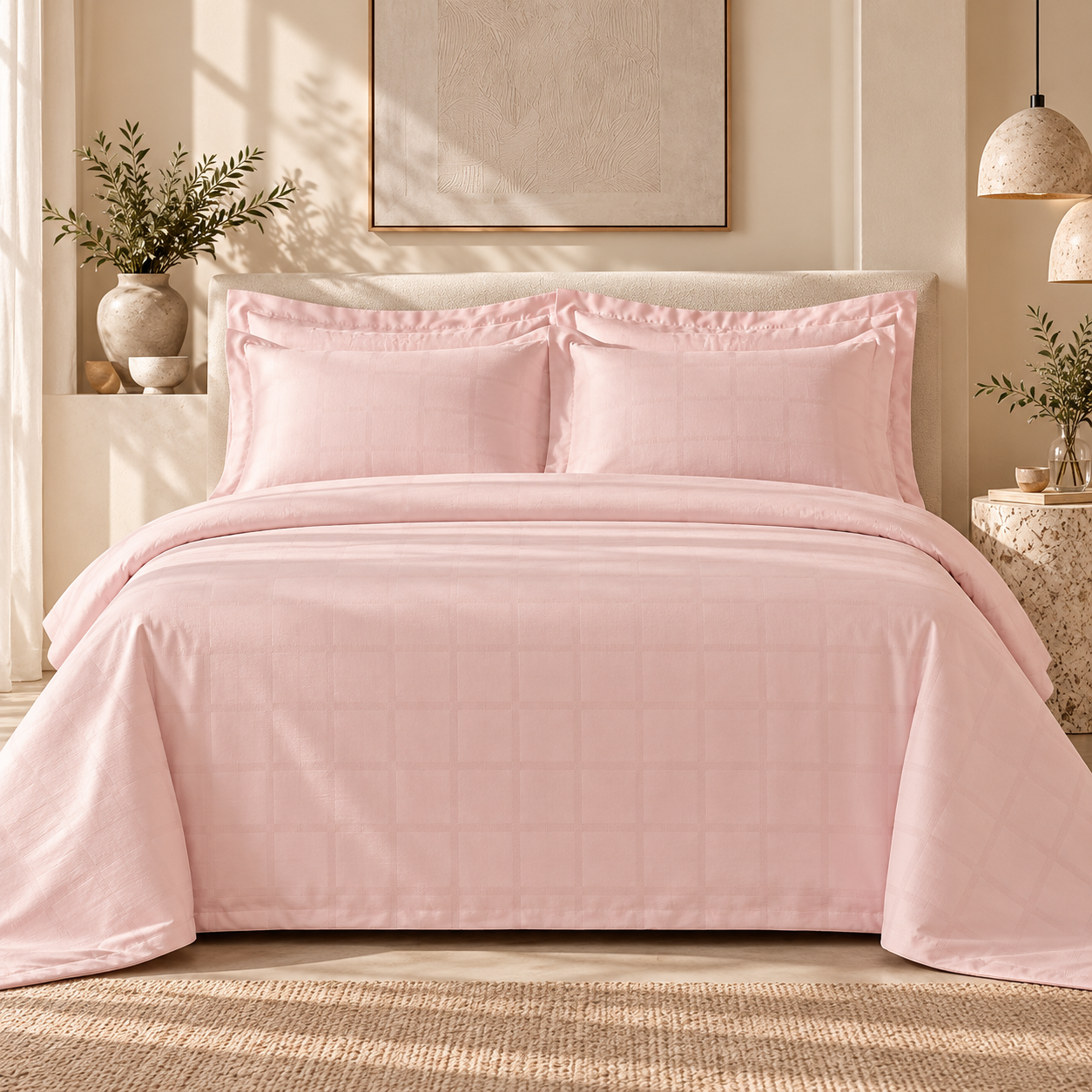 Karaca Home Royale King Size Duvet Cover Set 220 × 240 cm – Powder Pink, 8680214391433 1 Karaca Home Royale King Size Duvet Cover Set 220 × 240 cm – Powder Pink, 8680214391433