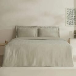 Karaca Home Royale 100% Cotton and Lyocell Double Duvet Cover Set 200x220 cm - Sage, 8680214391440