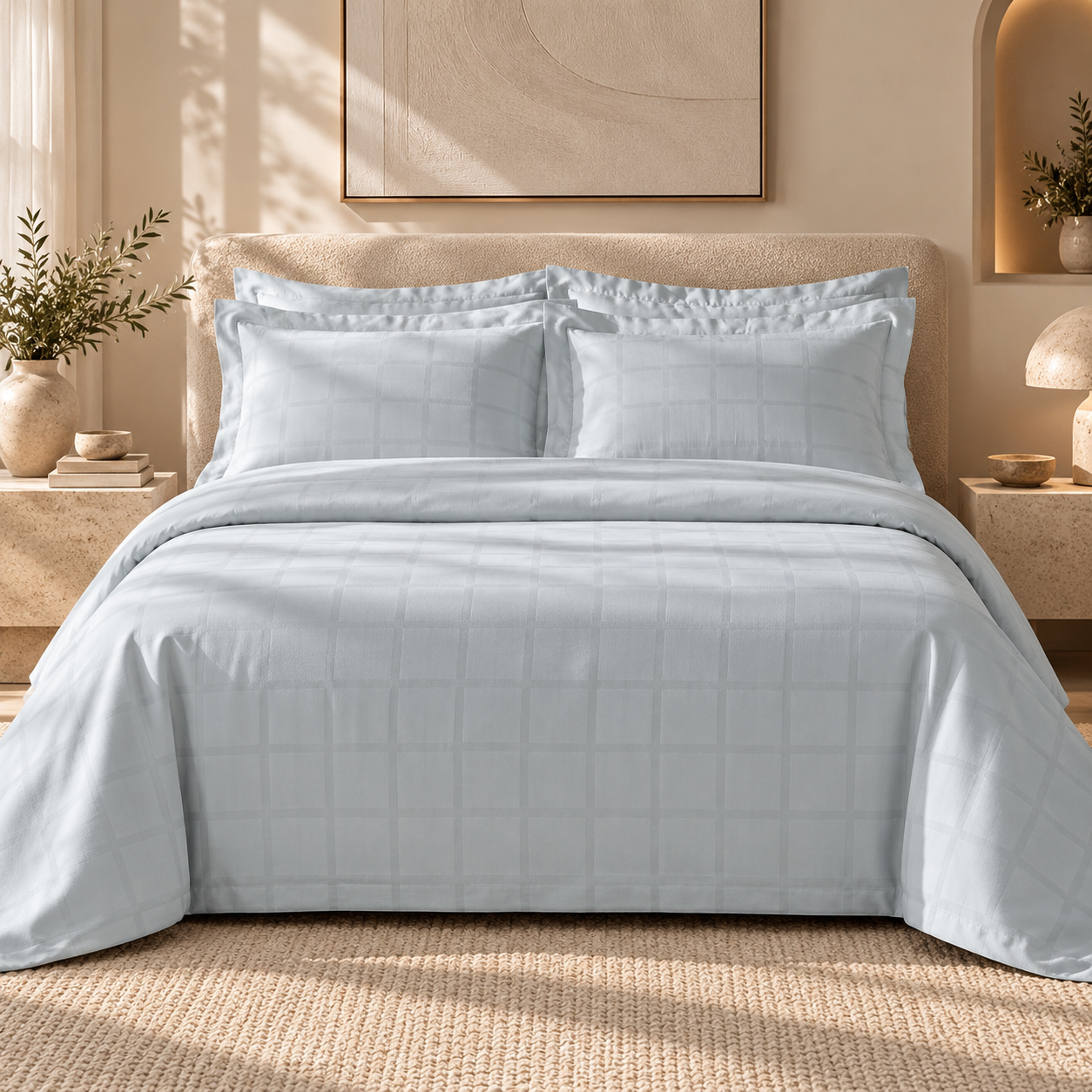 Karaca Home Royale King Size Duvet Cover Set 220 × 240 cm – Light Blue, 8680214392171 1 Karaca Home Royale King Size Duvet Cover Set 220 × 240 cm – Light Blue, 8680214392171
