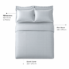 Karaca Home Royale King Size Duvet Cover Set 220 × 240 cm – Light Blue, 8680214392171 9 Karaca Home Royale King Size Duvet Cover Set 220 × 240 cm – Light Blue, 8680214392171 - Image 5
