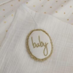 Alternative view of Karaca Home Bonbon Muslin 100% Cotton Baby Blanket 70x100 cm - White, 8680214393277