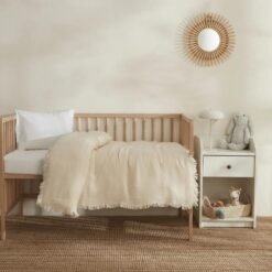 Karaca Home Baby 100% Cotton Lily Baby Blanket 65x65 cm - Ecru , 8680214393383