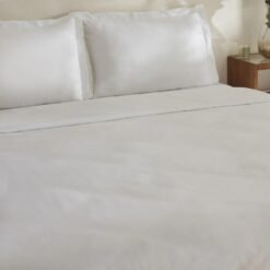 Alternative view of Karaca Home Jemma 120 Thread Count 100% Cotton Satin Double Duvet Cover Set 200x220 cm - White, 8680214397343