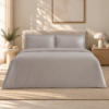 Karaca Home Jemma Cotton Satin Double Duvet Cover Set 200 × 220 cm – Grey, 8680214397367