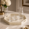 Karaca Home Carrie Hexagonal Decorative Tray 37 x 37 cm, 8680214399644