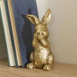Karaca Home Helen Bunny "Not Talking" Trinket - Gold, 8680214400135