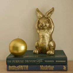 Karaca Home Helen Bunny "Not Listening" Figurine - Gold, 8680214400142