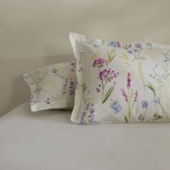 Karaca Home Jody 2-Piece Cotton Pillowcase Set 50x70 cm - White/Multicolor Floral Print, 8680214400678