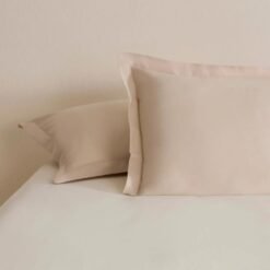 Karaca Home Basic Ruffled 2-Piece Cotton Pillowcase Set 50x70 cm - Beige , 8680214401354