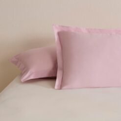 Karaca Home Basic Ruffled 2-Piece Cotton Pillowcase Set 50x70 cm - Powder Pink, 8680214401378
