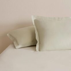 Karaca Home Basic Ruffled 2-Piece Pillowcase Set 50x70 cm - Sage, 8680214401385