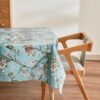Karaca Home Luna Floral PVC Tablecloth 100x140 cm - Turquoise , 8680214401705