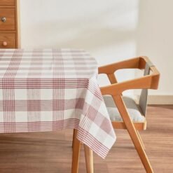 Karaca Home Luna Plaid PVC Tablecloth 100x140 cm - Red/White, 8680214401736