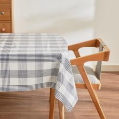 Karaca Home Luna Plaid PVC Tablecloth 140x200 cm - Blue/White, 8680214401750