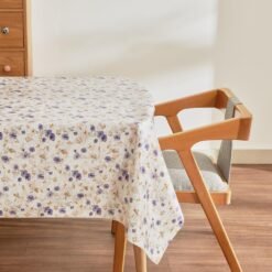 Karaca Home Dora Floral PVC Tablecloth 140x200 cm - Purple Floral, 8680214402207