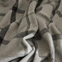 Alternative view of Karaca Home Flannel Throw TV Blanket 120x150 cm - Grey/Black, 8680214408223
