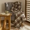Karaca Home Flannel Throw TV Blanket 120x150 cm - Khaki/Beige, 8680214408438